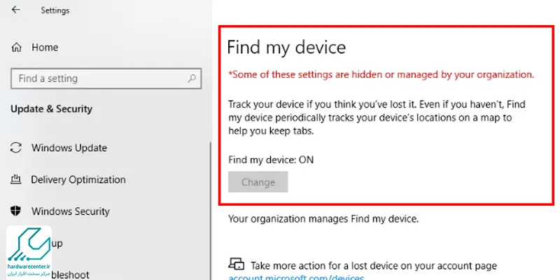 ردیابی لپ تاپ مفقودی با Find My Device در ویندوز ۱۰
