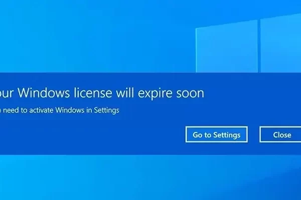 رفع ارور Your windows license will expire soon در ویندوز